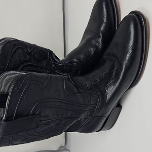 Los Altos Leather Western Moto Boots Size 8 1/2